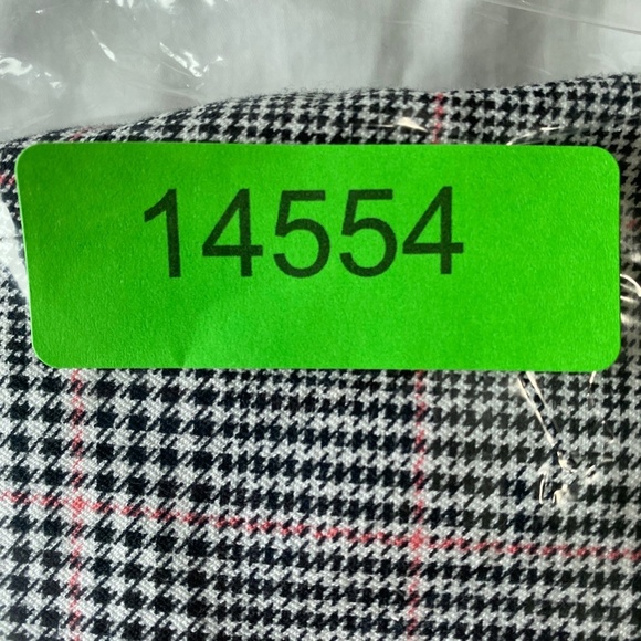 Old Navy Women's Pixie Ankle Houndstooth Striped Black + White Stretchy Pants 12 - Picture 10 of 10